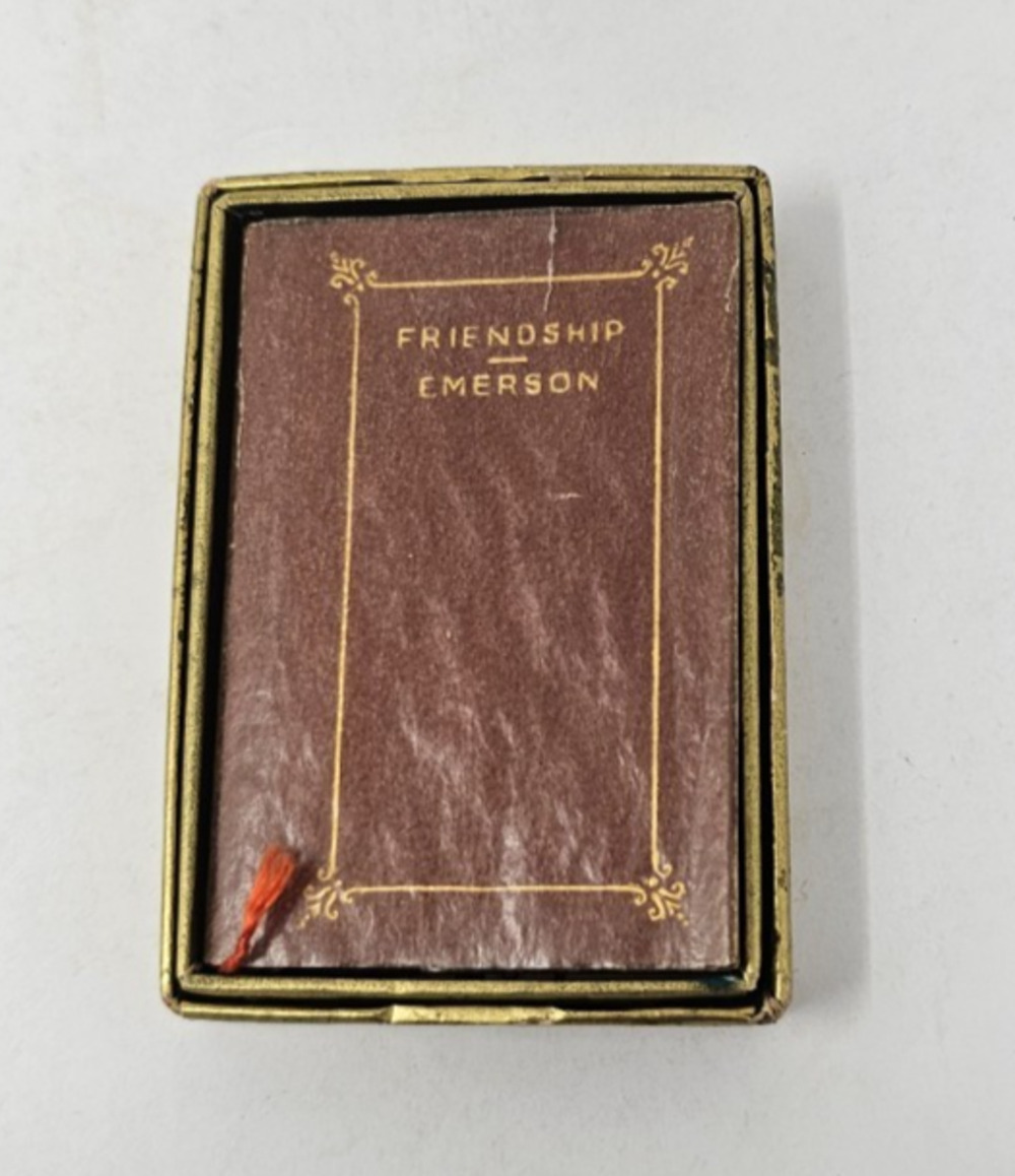 RARE 1939 Limited Edition Friendship Miniature Book Ralph Waldo Emerson 950 Made